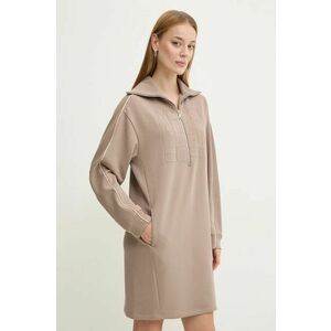 Max Mara Leisure rochie culoarea bej, mini, drept, 2426626048600 imagine