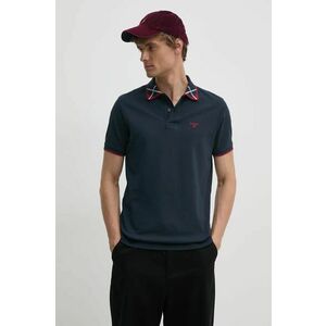 Barbour tricou polo barbati, culoarea albastru marin, neted, MML1416 imagine