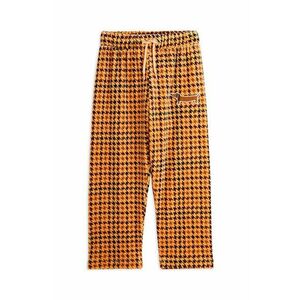 Mini Rodini pantaloni de trening din bumbac pentru copii Dog culoarea bej, modelator, 2473010913 imagine