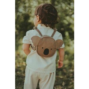 Donsje rucsac din piele pentru copii Kapi Classic Backpack Koala culoarea bej, mic, neted, 5005006 imagine