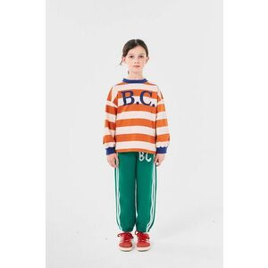 Bobo Choses pantaloni de trening din bumbac pentru copii culoarea verde, 224AC082 imagine