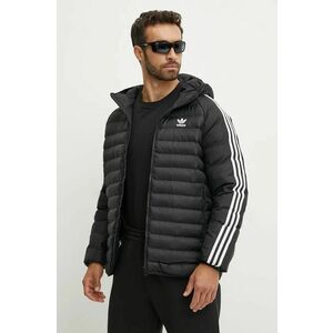 adidas Originals geacă Pad Hooded Jacket barbati, culoarea negru, de iarna, IZ1842 imagine