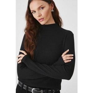 Medicine longsleeve femei, culoarea negru, cu turtleneck imagine