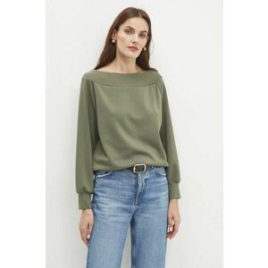 Answear Lab bluza femei, culoarea verde, neted imagine