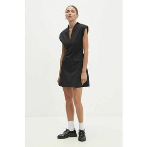 Answear Lab rochie culoarea negru, mini, mulata imagine