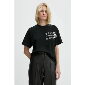 MM6 Maison Margiela tricou din bumbac femei, culoarea negru, S62GD0192.S23588 imagine