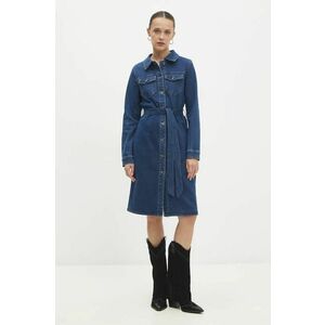 Answear Lab rochie jeans mini, evazati imagine