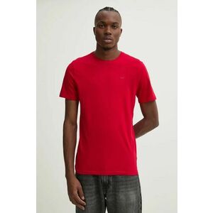 Hollister Co. tricou din bumbac barbati, culoarea rosu, neted, KI324-4156 imagine