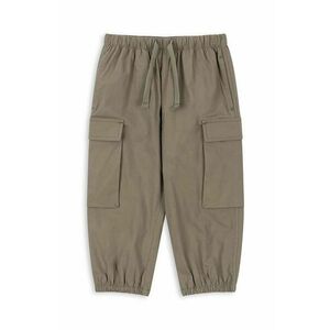 Konges Sløjd pantaloni copii PEPPE PANTS GOTS culoarea verde, neted, KS101641 imagine