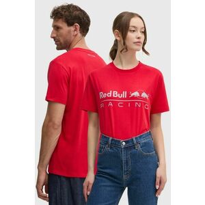 Red Bull Racing x Pepe Jeans tricou din bumbac Red Bull Racing x Pepe Jeans culoarea rosu, cu imprimeu, RU500005 imagine