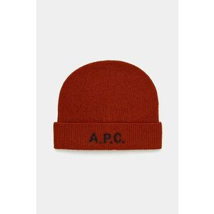 A.P.C. caciula de lana bonnet harry culoarea maro, de lana, WVBDK.M25085 imagine