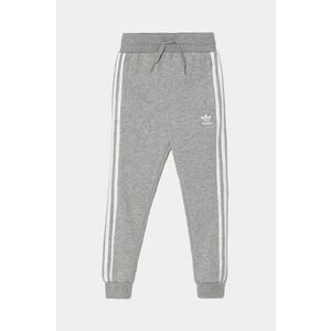 adidas Originals pantaloni de trening pentru copii TREFOIL PANTS culoarea gri, melanj, IY7485 imagine