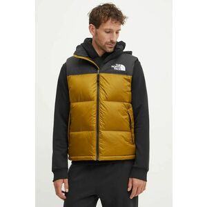 The North Face vesta de puf 1996 Retro Nuptse barbati, culoarea verde, de iarna, NF0A3JQQ5HO1 imagine