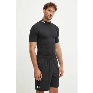 Under Armour tricou de antrenament HG Armour Comp Mock culoarea negru, neted, 1372586 imagine