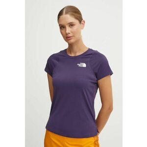 The North Face tricou sport Lightbright culoarea violet, NF0A892H1JI1 imagine