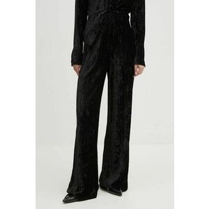 Joseph Ribkoff pantaloni femei, culoarea negru, lat, high waist, 244157 imagine