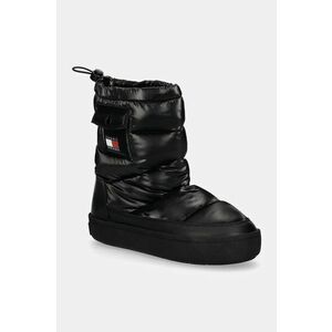 Tommy Jeans cizme de iarna TJW WINTER FEMININE BOOT culoarea negru, EN0EN02642 imagine