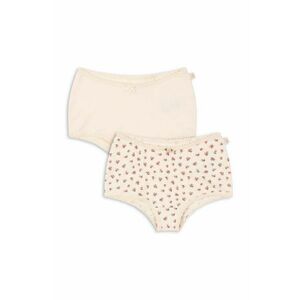 Konges Sløjd chiloti copii BASIC 2 PACK GIRL HIPSTER GOTS 2-pack culoarea bej, KS101407 imagine