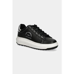 Karl Lagerfeld sneakers din piele KAPRI culoarea negru, KL67538 imagine