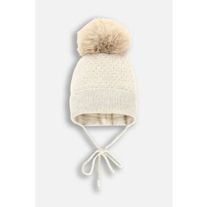 Coccodrillo caciula copii culoarea bej, ACCESSORIES WINTER GIRL imagine