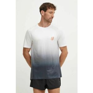 Compressport tricou de alergare Performance culoarea gri, modelator, ATSM4920 imagine