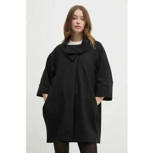 Joseph Ribkoff palton femei, culoarea negru, de tranzitie, oversize, 153302 imagine