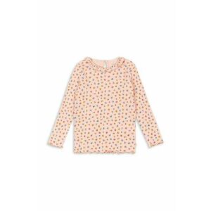 Konges Sløjd longsleeve copii NIA BLOUSE GOTS culoarea portocaliu, KS101626 imagine