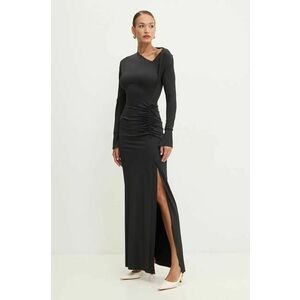 Victoria Beckham rochie culoarea negru, maxi, evazati, 1424JDR005876A imagine