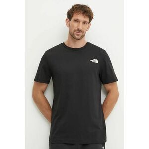 The North Face tricou din bumbac barbati, culoarea negru, cu imprimeu imagine