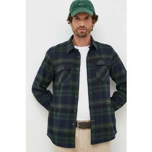 Barbour cămașă din bumbac Snowcap Tailored Shirt bărbați, culoarea verde, cu guler clasic, regular MSH5360 imagine