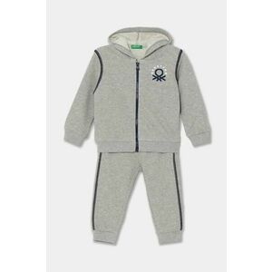 United Colors of Benetton trening de bumbac pentru copii culoarea gri, 3J68GK00L imagine