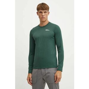 Jack Wolfskin longsleeve sport Sky Thermal culoarea verde, melanj imagine