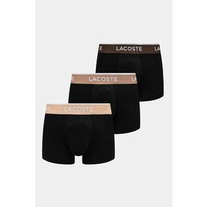 Lacoste boxeri 3-pack barbati, culoarea negru imagine