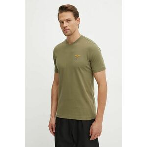 Aeronautica Militare tricou din bumbac barbati, culoarea verde, cu imprimeu, TS1580J372 imagine