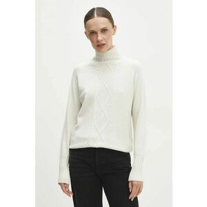 Answear Lab pulover femei, culoarea bej, cu turtleneck imagine