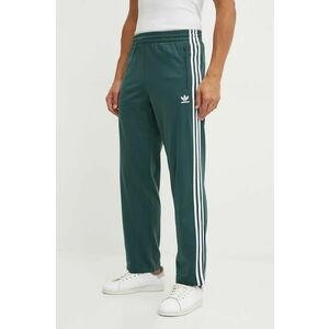 adidas Originals pantaloni Adicolor Classics Firebird barbati, culoarea verde, modelator, IY9899 imagine