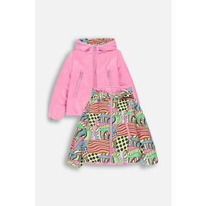 Coccodrillo geacă reversibilă pentru copii culoarea roz, OUTERWEAR GIRL KIDS imagine