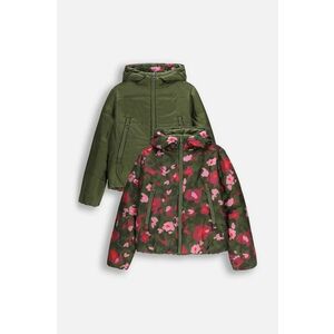 Coccodrillo geacă reversibilă pentru copii culoarea verde, OUTERWEAR GIRL KIDS imagine