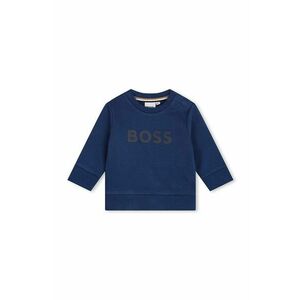 BOSS bluză bebe culoarea albastru marin, cu imprimeu, J51289 imagine