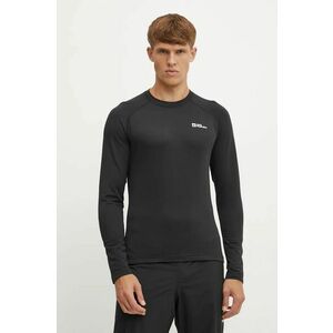 Jack Wolfskin longsleeve funcțional Infinite Warm culoarea negru, A60322 imagine