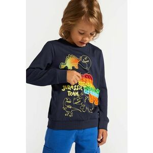 Coccodrillo longsleeve din bumbac pentru copii culoarea albastru marin, cu imprimeu, DIGITAL BOY KIDS imagine