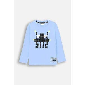 Coccodrillo longsleeve din bumbac pentru copii cu imprimeu, WORLD OF PIXEL BOY KIDS imagine