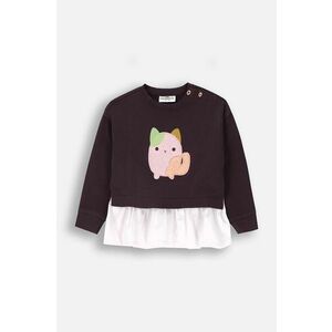 Coccodrillo longsleeve bebeluși culoarea violet, PASTELOVE GIRL NEWBORN imagine