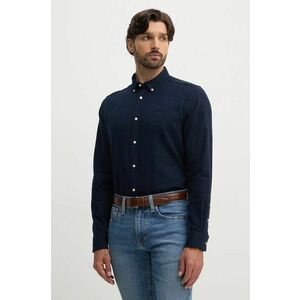 Barbour cămașă barbati, culoarea albastru marin, cu guler button-down, slim, MSH5518 imagine