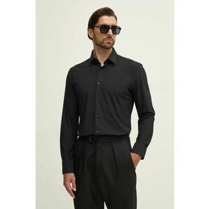 BOSS cămașă barbati, culoarea negru, cu guler clasic, regular, 50503554 imagine