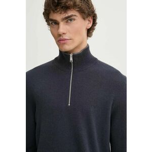 Marc O'Polo pulover din amestec de lână barbati, culoarea albastru marin, light, cu turtleneck, 429514460314 imagine