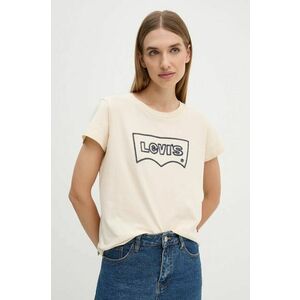 Levi's tricou din bumbac femei, culoarea bej, A8804 imagine