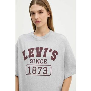 Levi's tricou din bumbac femei, culoarea gri, 000G4 imagine