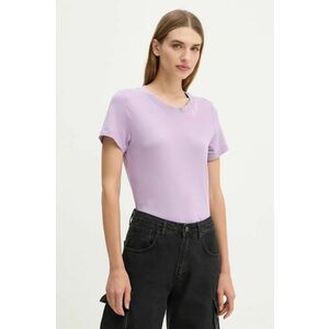 G-Star Raw tricou din bumbac femei, culoarea violet, D25053-A870 imagine