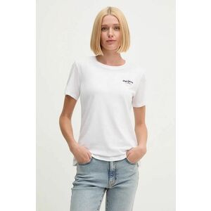 Pepe Jeans tricou din bumbac GABRIELA femei, culoarea alb, PL505967 imagine